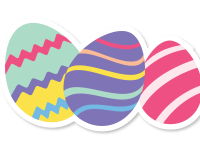 Easter Sticker Easter Eggs V2
