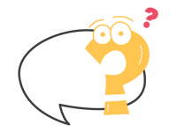 Question Mark Confused with Speech Bubble